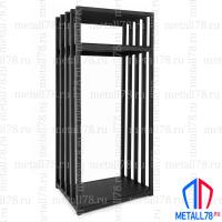 Дровница металлическая с полками Metall78, В800×Ш400×Г300 мм