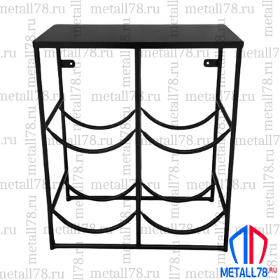 Подставка для 4 бутылок с водой 19 л (бутылочница), 2х2, со столиком под кулер, В730хШ620хГ350 мм