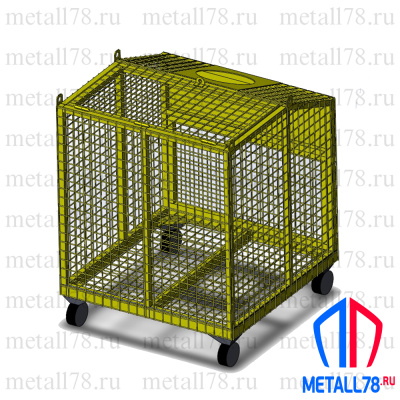 Контейнер для ПЭТ бутылок, сетчатый (1000x1000x1000 мм)