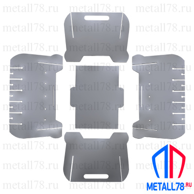 Мангал, Мангал сборный, Мангал разборный, Мангал сборно-разборный, Мангал походный, Мангал туристический, Мангал на дачу, Мангал в автомобиль, Мангал переносной, Мангал Metall78, Мангал не окрашенный, В310хШ540хГ400х2 мм