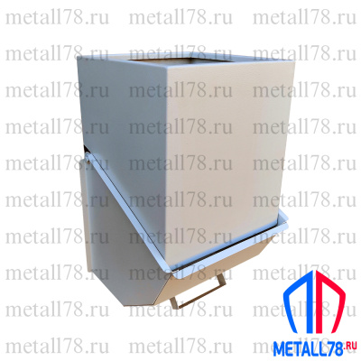 Урна металлическая с поворотным дном (45 л.)