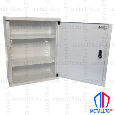 Аптечка металлическая настенная Metall78, 380х300х160 мм, 2 съёмные полки