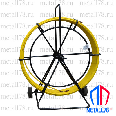 Протяжка для кабеля, D=11 мм L=200 м, на усиленной тележке "Компакт" (протяжка кабельная, кондуктор, УЗК)