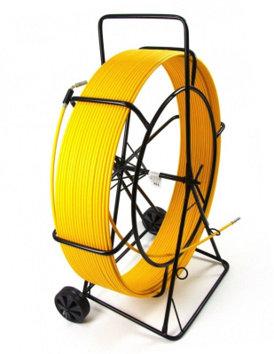 Протяжка для кабеля, D=11 мм L=50 м, на усиленной тележке "Компакт", (Протяжка кабельная, Кондуктор, УЗК)