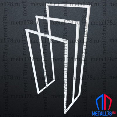 Полотенцесушитель на 3 полотенца, Держатель для полотенец, Полотенцедержатель, Вешалка, Вешалка в ванну для полотенец напольная, белый, В1100хШ500хГ300 мм