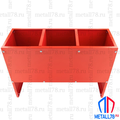 Подставка для трех огнетушителей ПО-15-3 (сборно-разборная) В400хШ570хГ200 мм