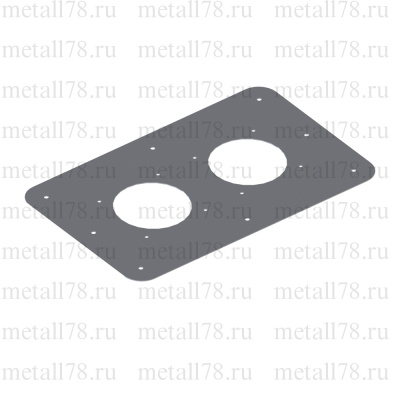 Вентиляторная панель с крепежом на 2 вентилятора