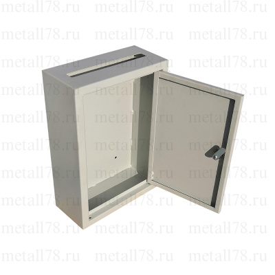 Ящик металлический, для сбора показаний счетчиков от населения, рекламного СПАМа, V-2.0