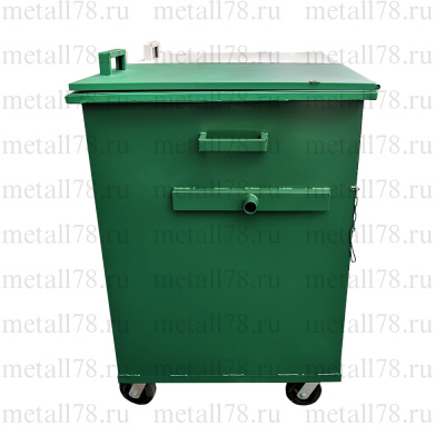 Контейнер для раздельного сбора мусора 1,1 м3, двухсекционный