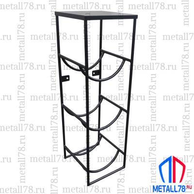 Подставка для 3 бутылок с водой 19 л (бутылочница) со столиком под кулер