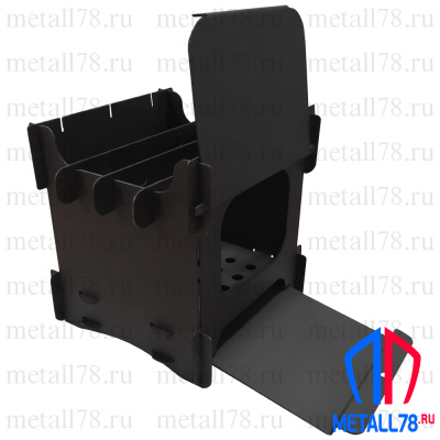 Печь, Щепочница, "СТАНДАРТ", с дверкой, зольником и кочергой (окрашенная)