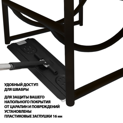 Подставка для 6 бутылок с водой 19 л (бутылочница) боковое размещение, со столиком под кулер