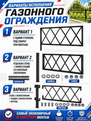 Газонное ограждение ГО-002 