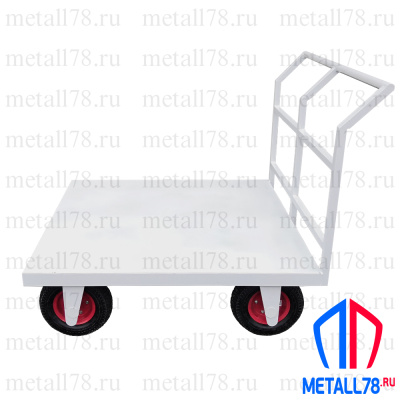 Тележка транспортировочная грузовая на 4 пневмоколёсах