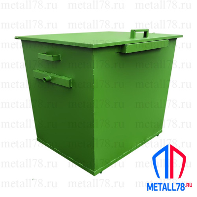 Контейнер для мусора, объём 1,1 м³. Комплектация «Эконом»