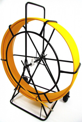 Протяжка для кабеля, D=11 мм L=300 м, на усиленной тележке "Стандарт" (протяжка кабельная, кондуктор, УЗК)