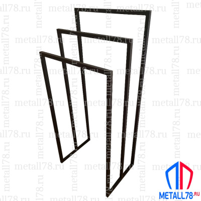 Полотенцесушитель на 3 полотенца, Держатель для полотенец, Полотенцедержатель, Вешалка, Полотенцесушило, Вешалка в ванну для полотенец напольная, В1100хШ500хГ300 мм