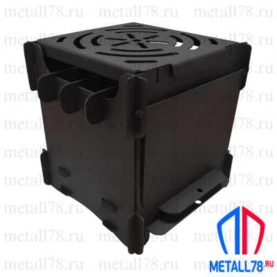 Печь, Щепочница, "СТАНДАРТ", с дверкой, зольником и кочергой (окрашенная)