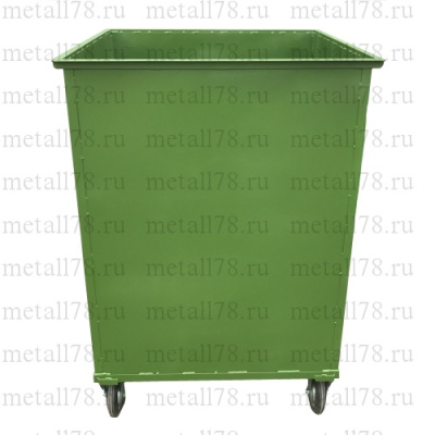 Контейнер для мусора, 0,75 м3, квадратной формы