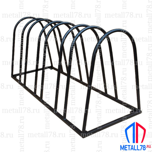 Велопарковка на 4 места, "Эверест V-2.0" В610хШ1260хГ500 мм, усиленная, парковка для велосипеда, парковка для самоката, стойка