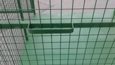 Контейнер "Сетка", объём 8,0 м³, с распашными воротами