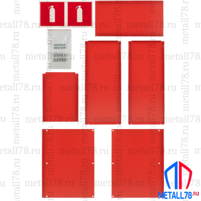 Подставка для двух огнетушителей ПО-10-2 (сборно-разборная) В400хШ330хГ170 мм