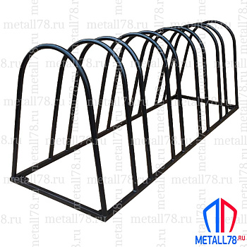 Велопарковка на 5 мест, "Эверест V-2.0" В610хШ1600хГ500мм, усиленная, парковка для велосипеда, парковка для самоката, стойка