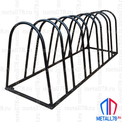 Велопарковка на 5 мест, "Эверест V-2.0" В610хШ1600хГ500мм, усиленная, парковка для велосипеда, парковка для самоката, стойка