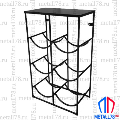 Подставка для 6 бутылок с водой 19 л (бутылочница) со столиком под кулер