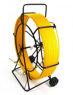 Протяжка для кабеля, D=11 мм L=300 м, на усиленной тележке "Стандарт" (протяжка кабельная, кондуктор, УЗК)