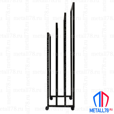 Полотенцесушитель на колёсиках на 4 полотенца, Держатель для полотенец, Вешалка в ванну для полотенец напольная, В1000хШ500хГ240 мм