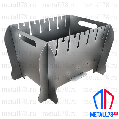 Мангал, Мангал сборный, Мангал разборный, Мангал сборно-разборный, Мангал походный, Мангал туристический, Мангал на дачу, Мангал в автомобиль, Мангал переносной, Мангал Metall78, Мангал не окрашенный, В310хШ540хГ400х2 мм