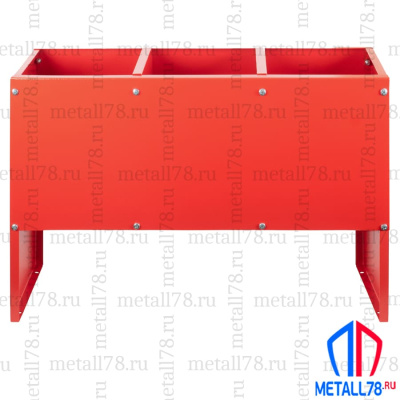 Подставка для трех огнетушителей ПО-15-3 (сборно-разборная) В400хШ570хГ200 мм