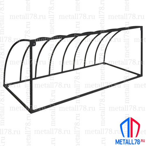 Велопарковка на 8 мест В500хШ1880хГ500 мм, Парковка для велосипедов, Парковка велосипедная, Велопарковка