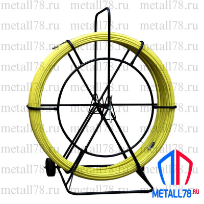 Протяжка для кабеля, D=11 мм L=300 м, на усиленной тележке "Стандарт" (протяжка кабельная, кондуктор, УЗК)