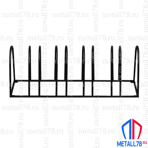 Велопарковка на 5 мест, "Эверест V-2.0" В610хШ1600хГ500мм, усиленная, парковка для велосипеда, парковка для самоката, стойка