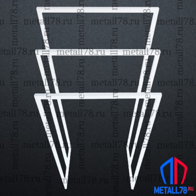 Полотенцесушитель на 3 полотенца, Держатель для полотенец, Полотенцедержатель, Вешалка, Вешалка в ванну для полотенец напольная, белый, В1100хШ500хГ300 мм