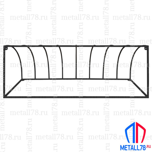 Велопарковка на 8 мест В500хШ1880хГ500 мм, Парковка для велосипедов, Парковка велосипедная, Велопарковка