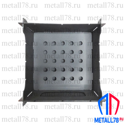 Печь, Щепочница, СТАНДАРТ, с дверкой, зольником и кочергой, с чехлом (неокрашенная)