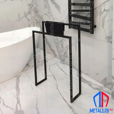 Полотенцесушитель на 2 полотенца, Держатель для полотенец, Полотенцедержатель, Вешалка, Полотенцесушило, Вешалка в ванну для полотенец напольная, В1000хШ500хГ240 мм