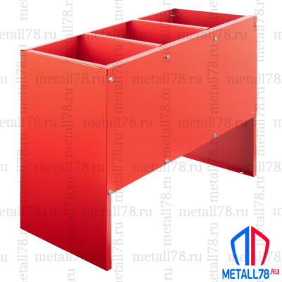 Подставка для трех огнетушителей ПО-15-3 (сборно-разборная) В400хШ570хГ200 мм