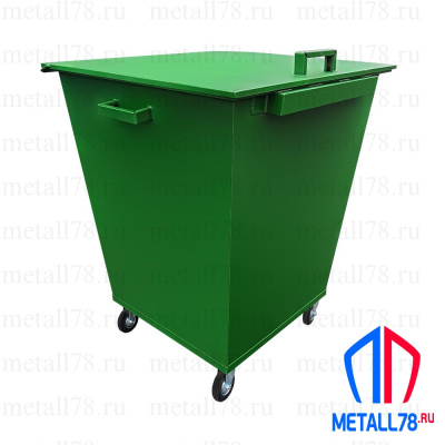 Контейнер для мусора, объём 0,75 м³, комплектация «Стандарт-125»