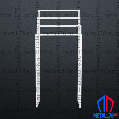 Полотенцесушитель на 4 полотенца, Держатель для полотенец, Полотенцедержатель, Вешалка, Вешалка в ванну для полотенец напольная, В1100хШ500хГ300