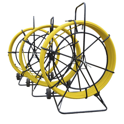 Протяжка для кабеля, D=11 мм L=400 м, на усиленной тележке "Длинномер" (протяжка кабельная, кондуктор, УЗК)