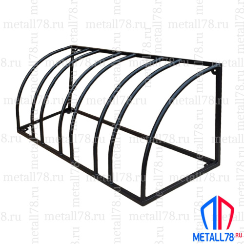 Велопарковка "Бастион" на 4 места, В500хШ1260хГ500мм, усиленная, парковка для велосипеда, парковка для самоката, стойка