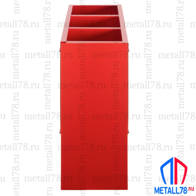 Подставка для трех огнетушителей ПО-10-3 (сборно-разборная) В400хШ490хГ170 мм