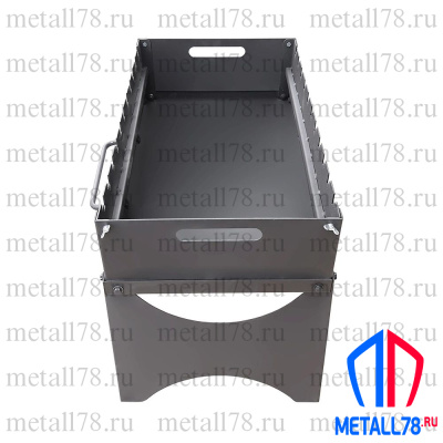 Мангал складной (600x350x410 мм) с чехлом, неокрашенный