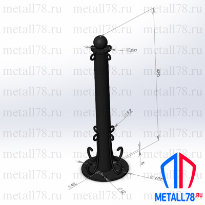 Ограждение "Столб "Элегант"