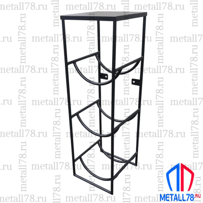 Подставка для 3 бутылок с водой 19 л (бутылочница) со столиком под кулер