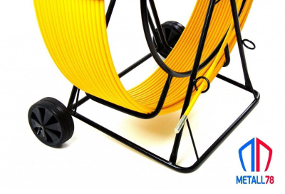 Протяжка для кабеля, D=11 мм L=250 м, на усиленной тележке "Стандарт" (протяжка кабельная, кондуктор, УЗК)